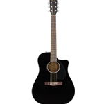 Fender CD-60SCE Dreadnought Acoustic Electric Guitar - Black