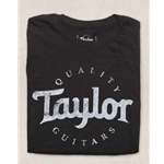 Taylor Basic Black Aged Logo T-Shirt -X Large
