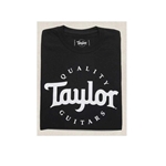 Taylor Basic Black Aged Logo T-Shirt -XX Large