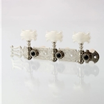 All Parts TK-0124-001 Nickel Classical Tuner Set with Butterfly Buttons