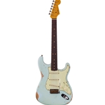 Fender LIMITED EDITION 1963 STRATOCASTER® - HEAVY RELIC®, FADED AGED SONIC BLUE Electric Guitar