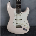 Fender Custom Shop Limited Edition 1959 Stratocaster Relic, Super Faded Aged Shell Pink Electric Guitar