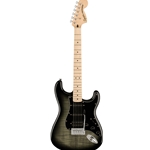 Squier Affinity Series Stratocaster FMT HSS, Maple Fingerboard, Black Pickguard, Black Burst Electric Guitar