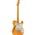 Fender American Vintage II 1972 Telecaster Thinline, Maple Fingerboard, Aged Natural Electric Guitar