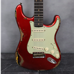 Fender Custom Shop Limited Edition '62 Stratocaster Heavy Relic, Aged Candy Apple Red Over 3-Color Sunburst