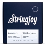 Stringjoy Signatures Balanced Light Gauge (10-48) Nickel Wound Electric Guitar Strings