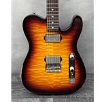 Fender Custom Shop Masterbuilt Austin MacNutt Custom Quilt Maple Tele HH Journeyman Relic, Chocolate 3-Color Sunburst Electric Guitar