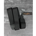 Franklin 2" Poly Web w/ Single-Ply Ends Black Guitar Strap