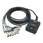 Hosa 50' 6 x XLR Sends and 2 x 1/4 in TRS Returns Audio Snake