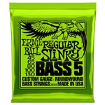 Ernie Ball 2836  Regular Slinky 5-String Nickel Wound Electric Bass Strings 45-130