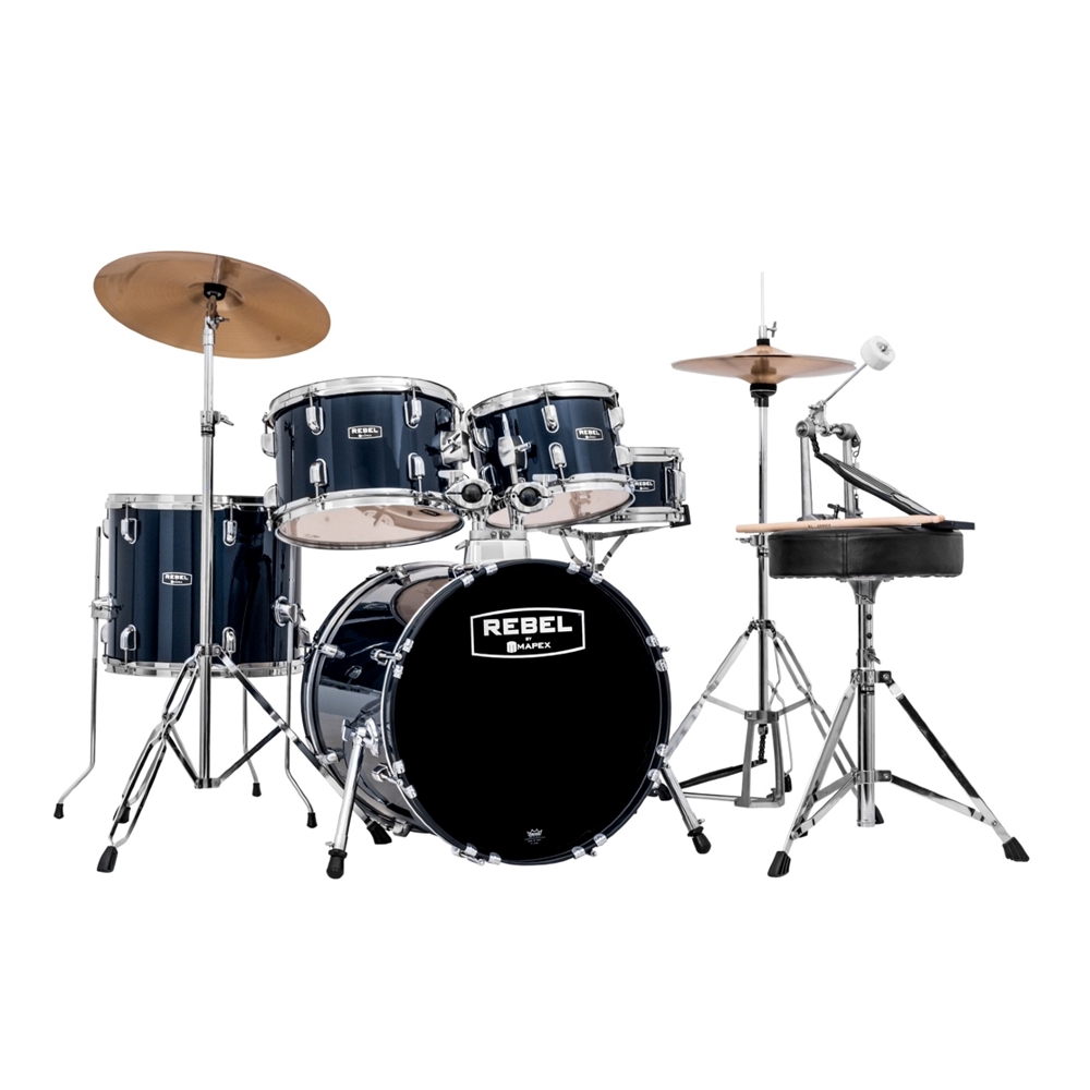 Mundt Music of Longview - Mapex Rebel 5 Piece Drum Set Complete 18 ...