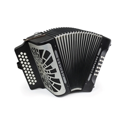 Hohner Compadre FBbEb Accordion  Black with Gig Bag