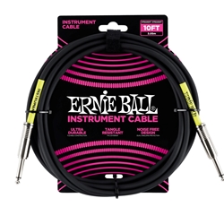 Ernie Ball 10-foot Instrument Cable Black