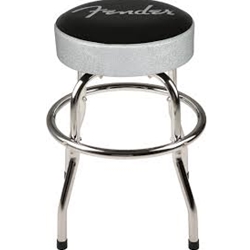 FENDER SILVER SPARKLE BARSTOOL 24