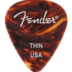 Fender 351 Shape, Tortoise Shell Picks Thin (6)