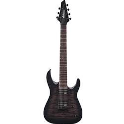 Jackson JS Series Dinky Arch Top JS22Q-7-string  Transparent Black Burst Electric Guitar