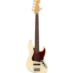 Fender American Professional II Jazz Bass V Olympic White Electric Bass Guitar