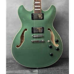 Ibanez AS73 Semi-Hollow Body Electric Guitar Olive Metallic Preowned