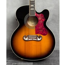 Epiphone SJ200SCE Vintage Sunburst Acoustic Electric Preowned with case