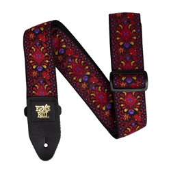 Ernie Ball Classic Jacquard Guitar Strap Crimson Royal Bloom