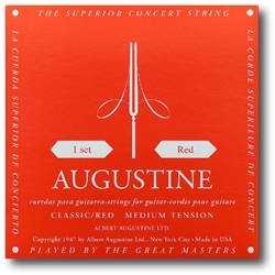Augustine Medium Tension Red Classical Guitar Strings